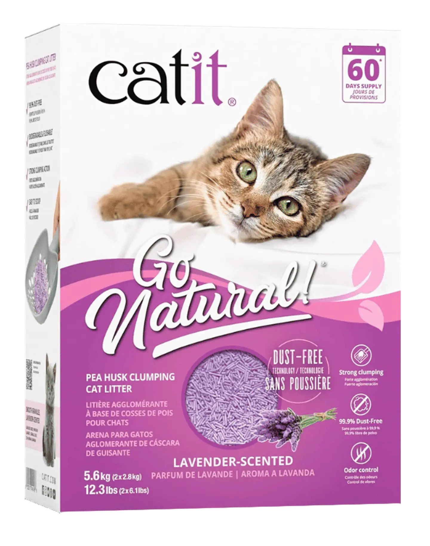 Arena Sanitaria Aglutinante de cáscara de guisante  1