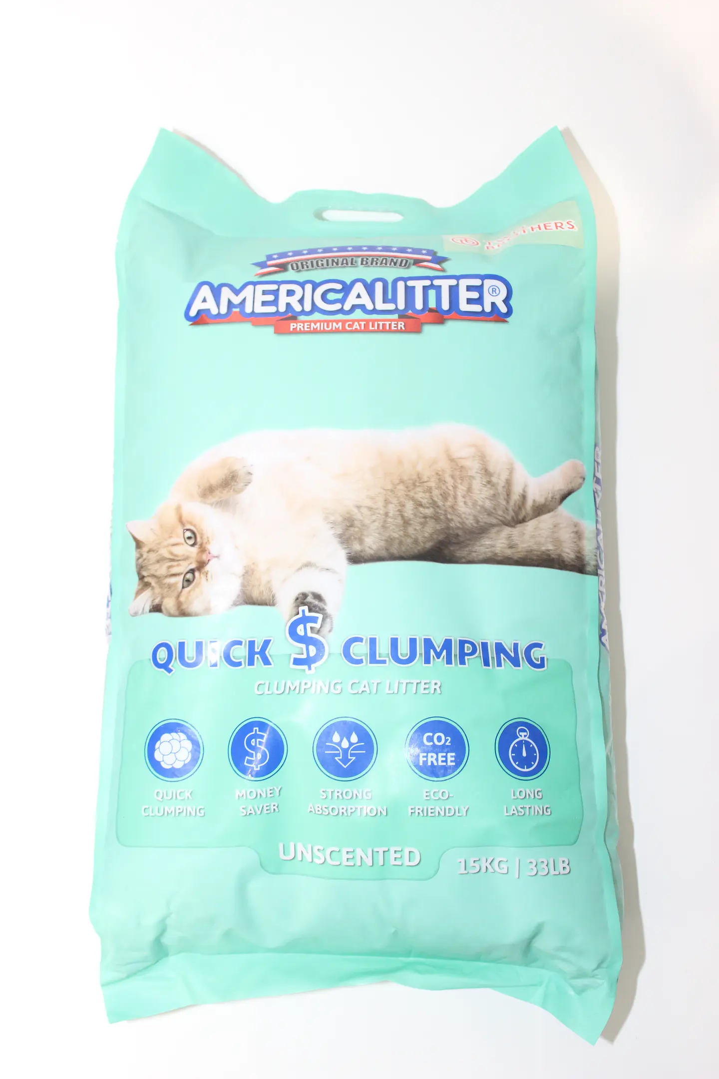 America Litter Arena Sanitaria Quick Clumping 15 Kg 2