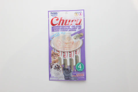 Churu para gatos sabor Pollo/Camarón  
