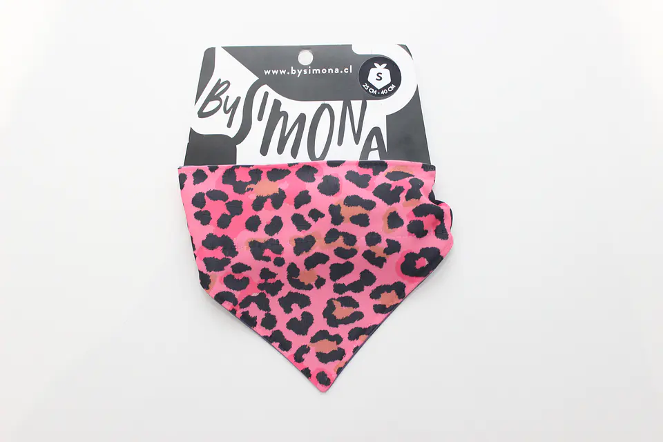 Bandana Cheetah Rosada BySimona 1