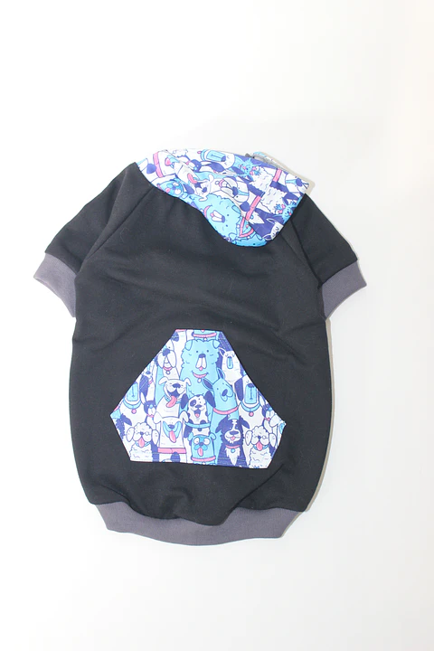 Polerón Gris con Bolsillos de Perros BySimona 