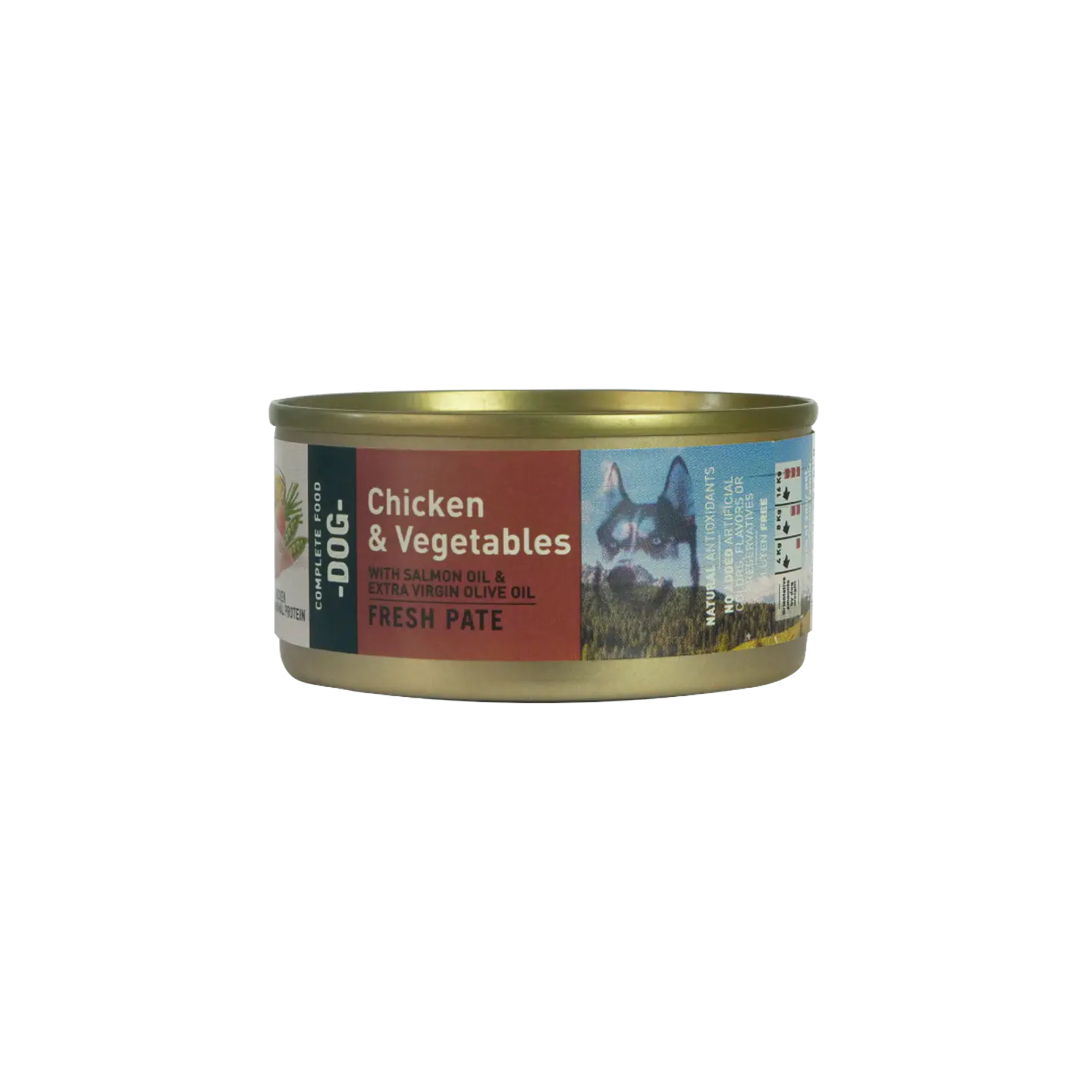 Bravery Chicken and vegetables dog wet food  1