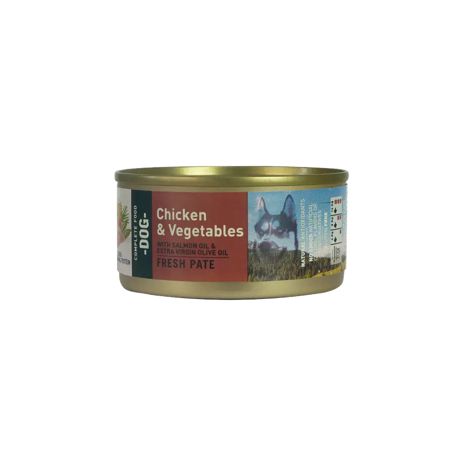 Bravery Chicken and vegetables dog wet food  1