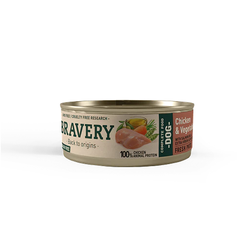 Bravery Chicken and vegetables dog wet food 