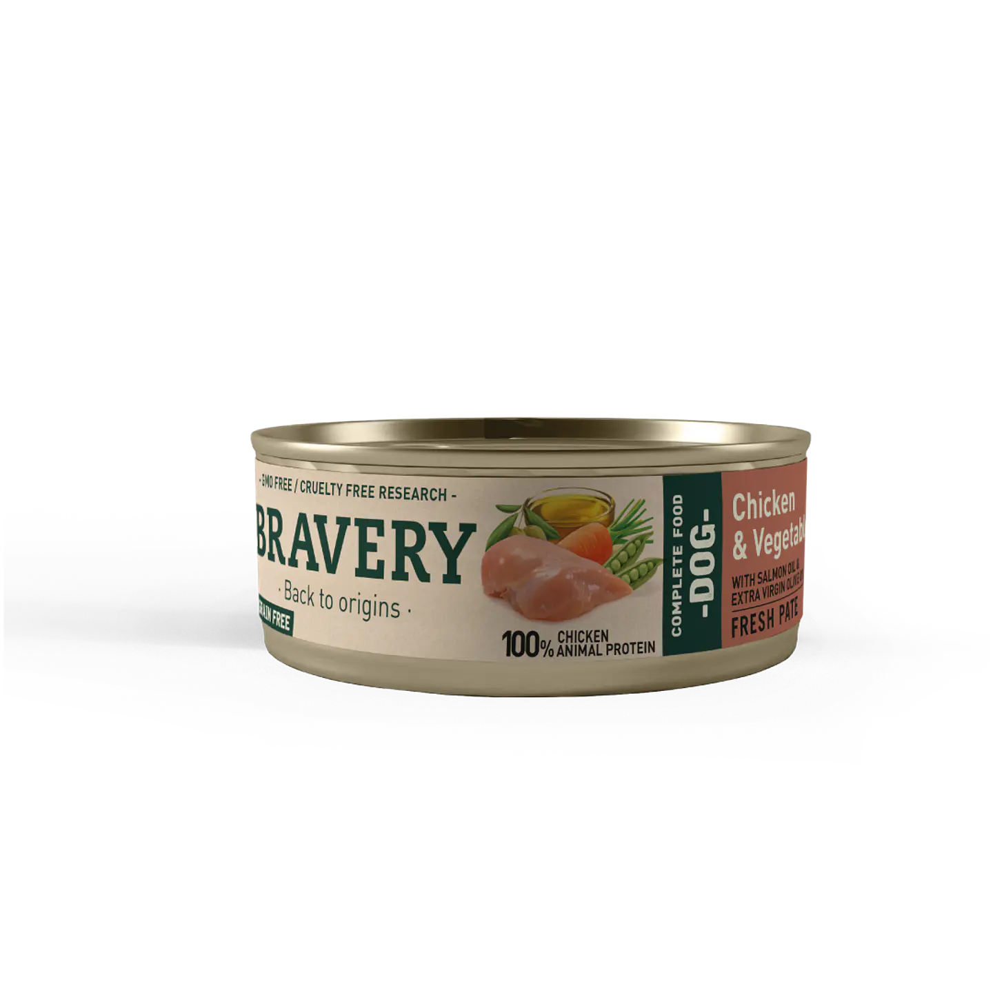 Bravery Chicken and vegetables dog wet food  2