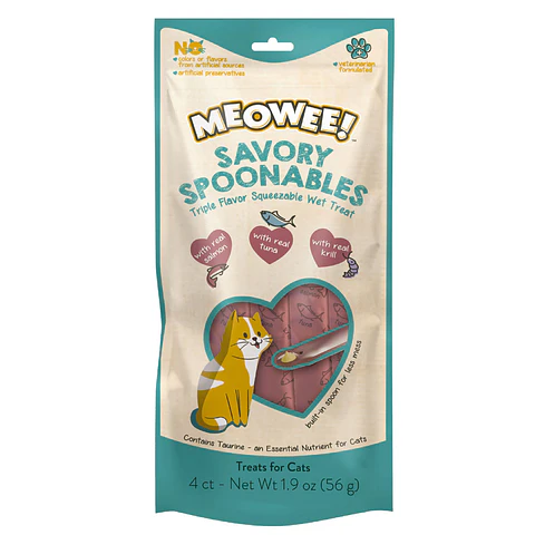 Snack Meowee! cuchareable triple sabor 