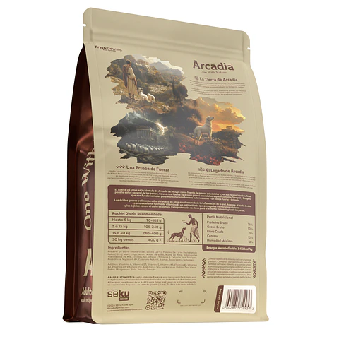 Arcadia Adulto 15 kg – Alimento Super Premium Low Grain para Perros