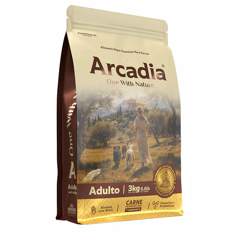Arcadia Adulto 3 kg – Alimento Super Premium Low Grain para Perros