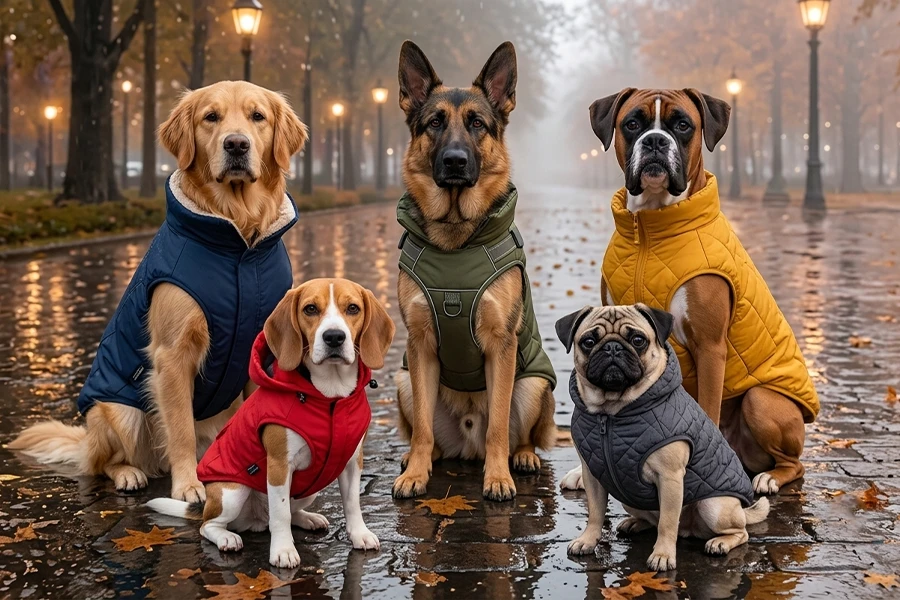 Cómo elegir la parka o impermeable ideal para tu perro en el invierno chileno