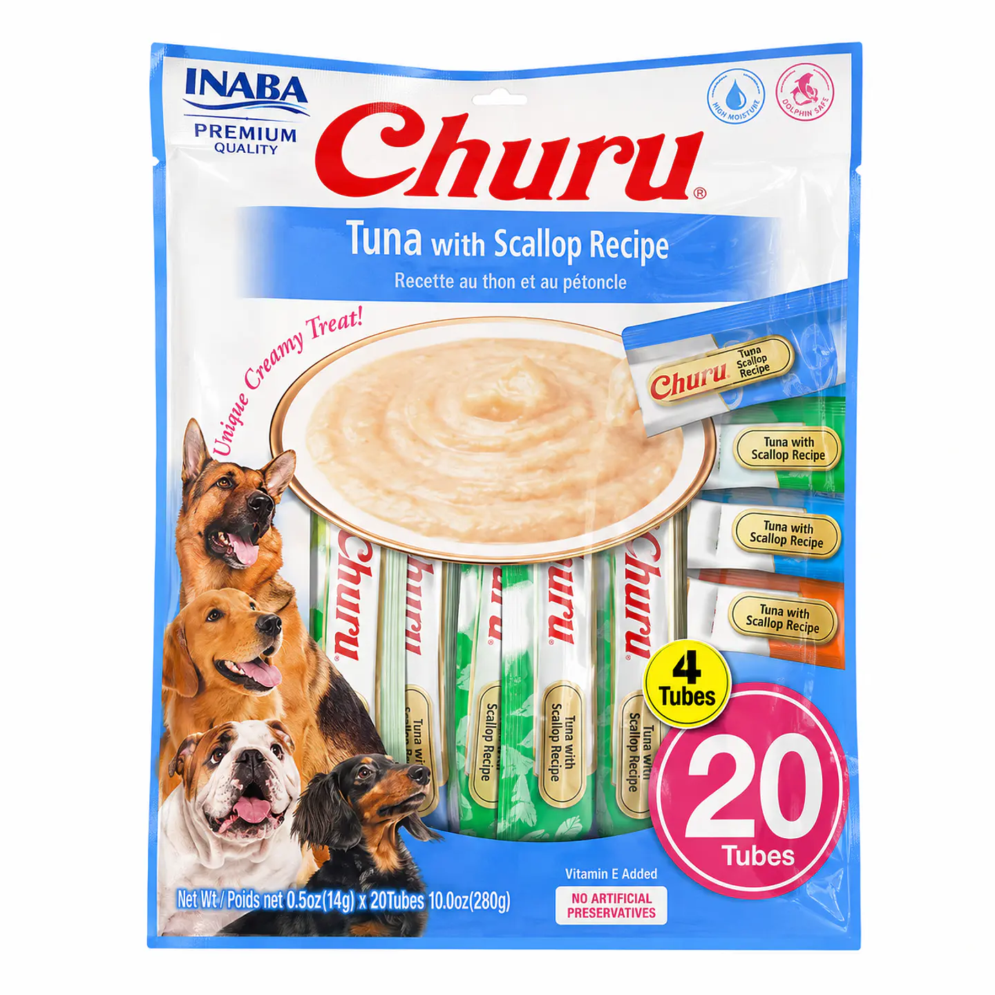 Inaba Churu Variedades de Atún 20 x 14 g – Snack Cremoso para Gatos 1