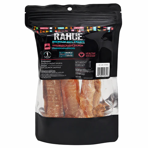 Rahue Tráquea de Cerdo 3 Unidades – Snack Natural Masticable para Perros