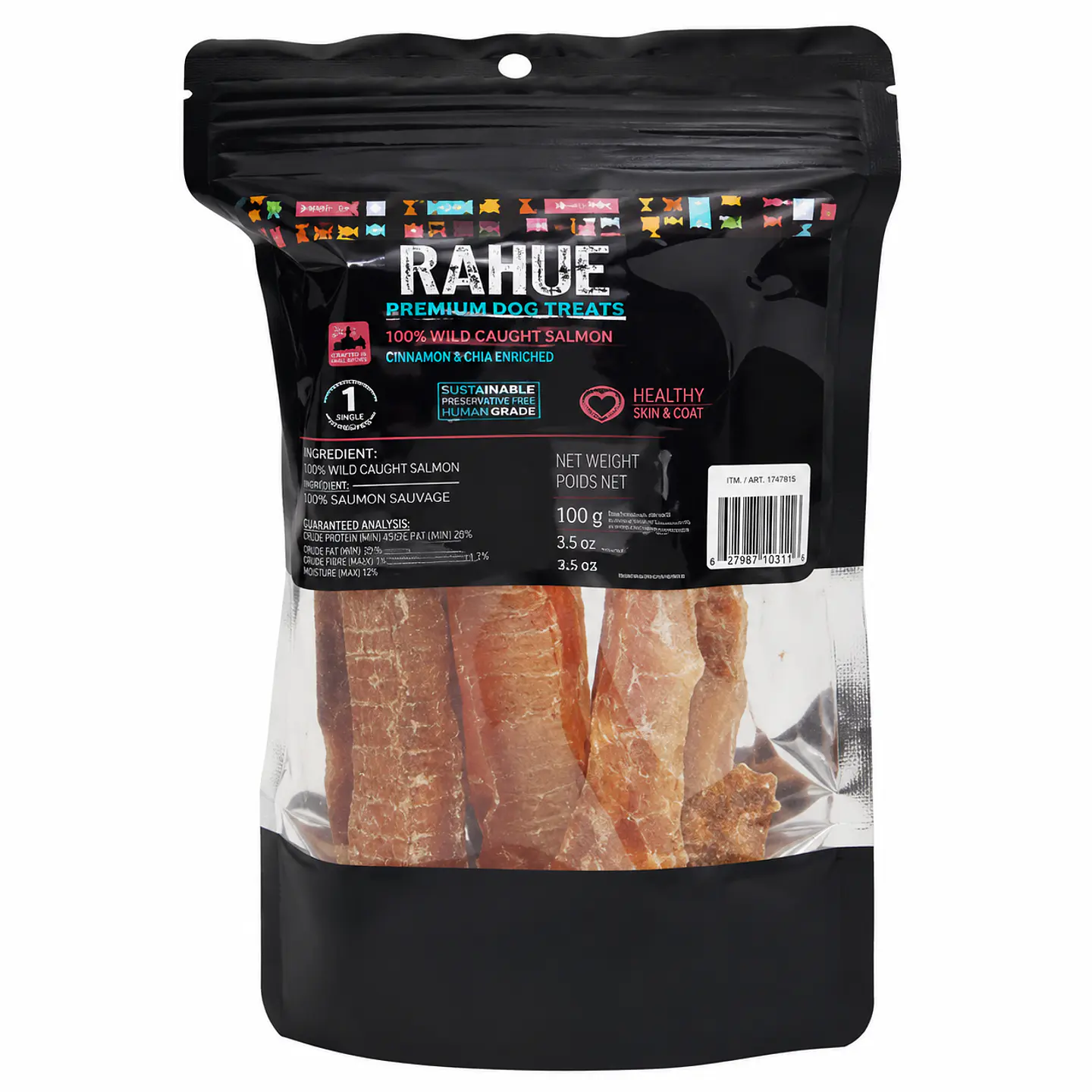 Rahue Tráquea de Cerdo 3 Unidades – Snack Natural Masticable para Perros 1