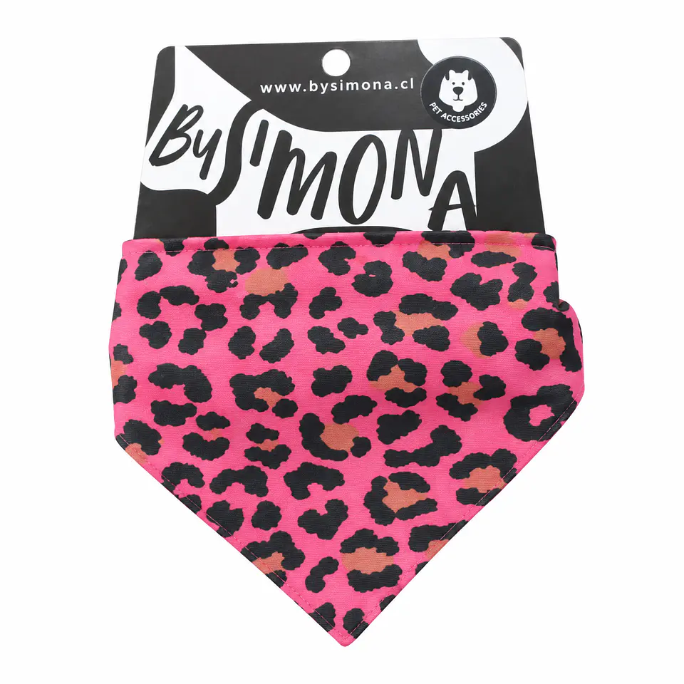 Bandana Cheetah Rosada BySimona 1