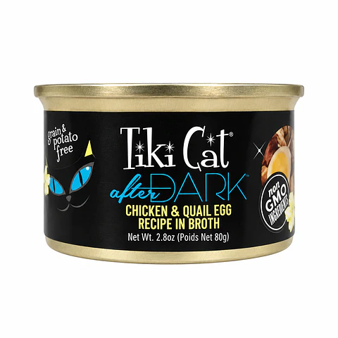 Tiki Cat After Dark Chicken & Quail Egg 80 g para Gatos