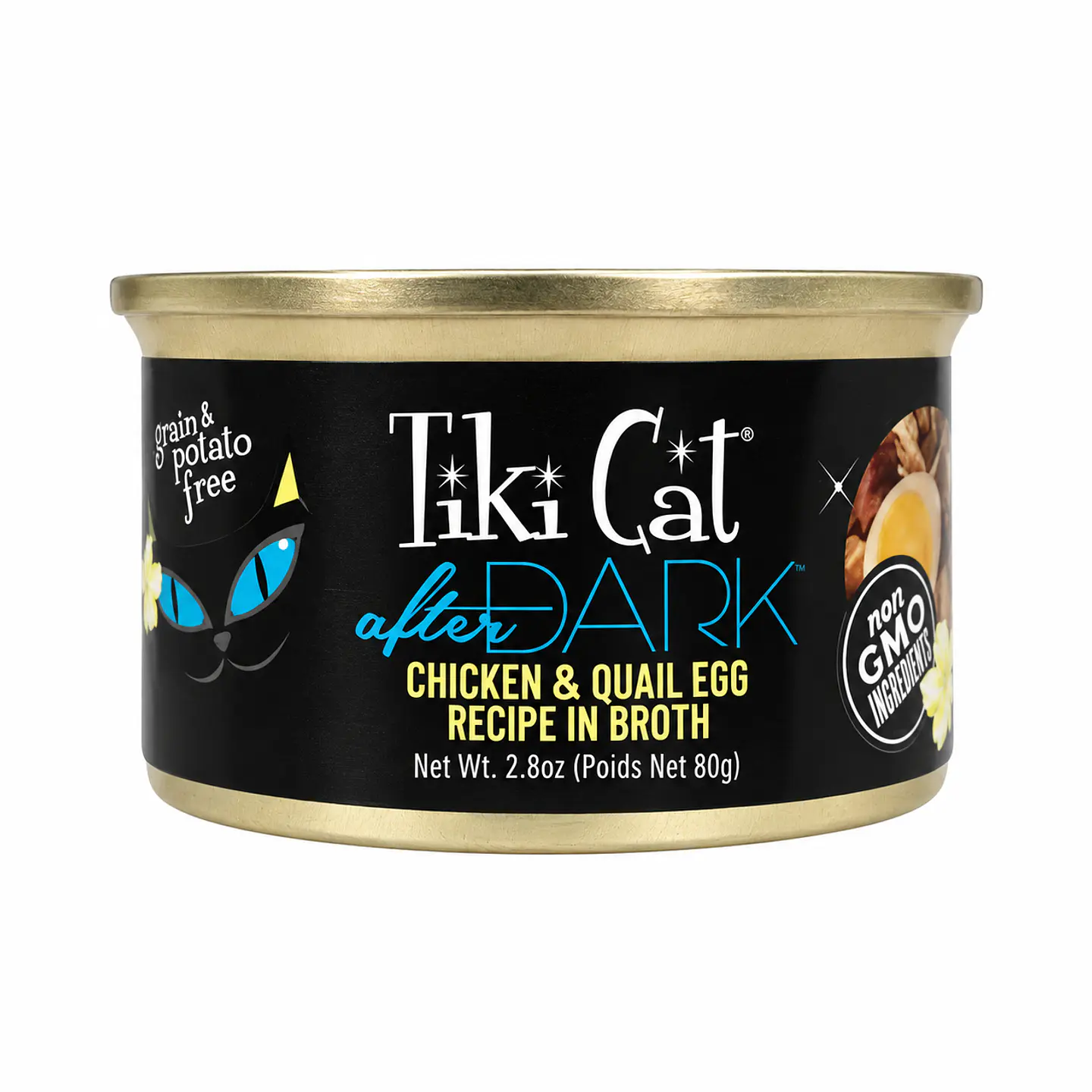 Tiki Cat After Dark Chicken & Quail Egg 80 g para Gatos 1