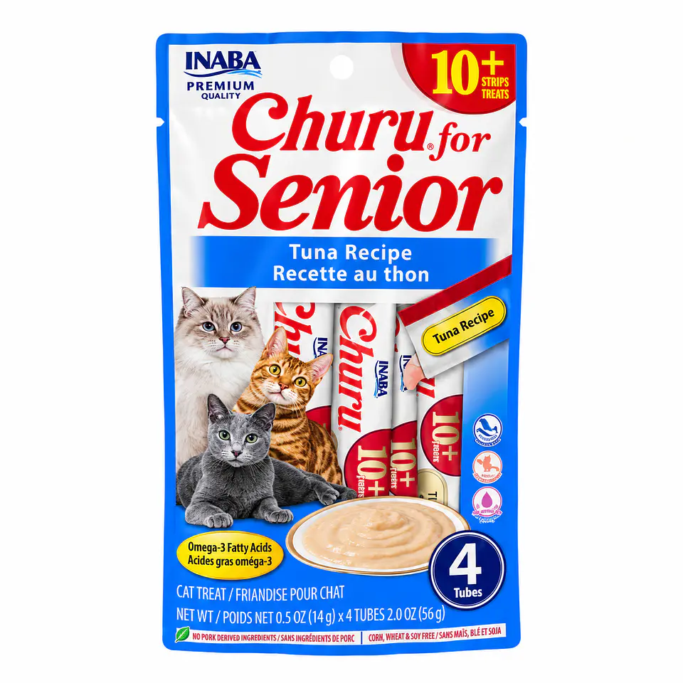 Churu for Senior Tuna Recipe 56 g – Snack para Gatos Senior 1