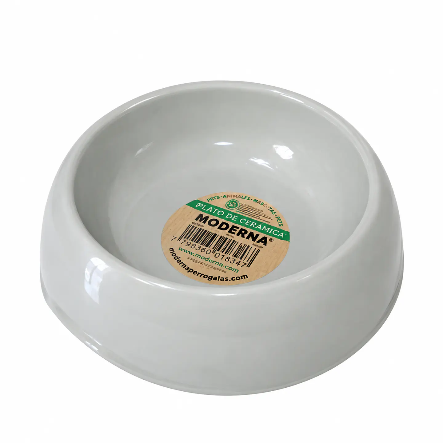 Plato Moderno Warm Gray 350 ml – Plato para Perros 1