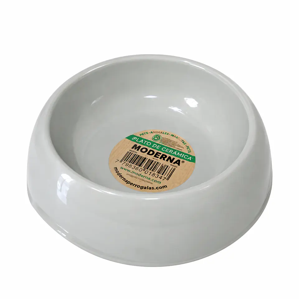 Plato Moderno Warm Gray 350 ml – Plato para Perros 1