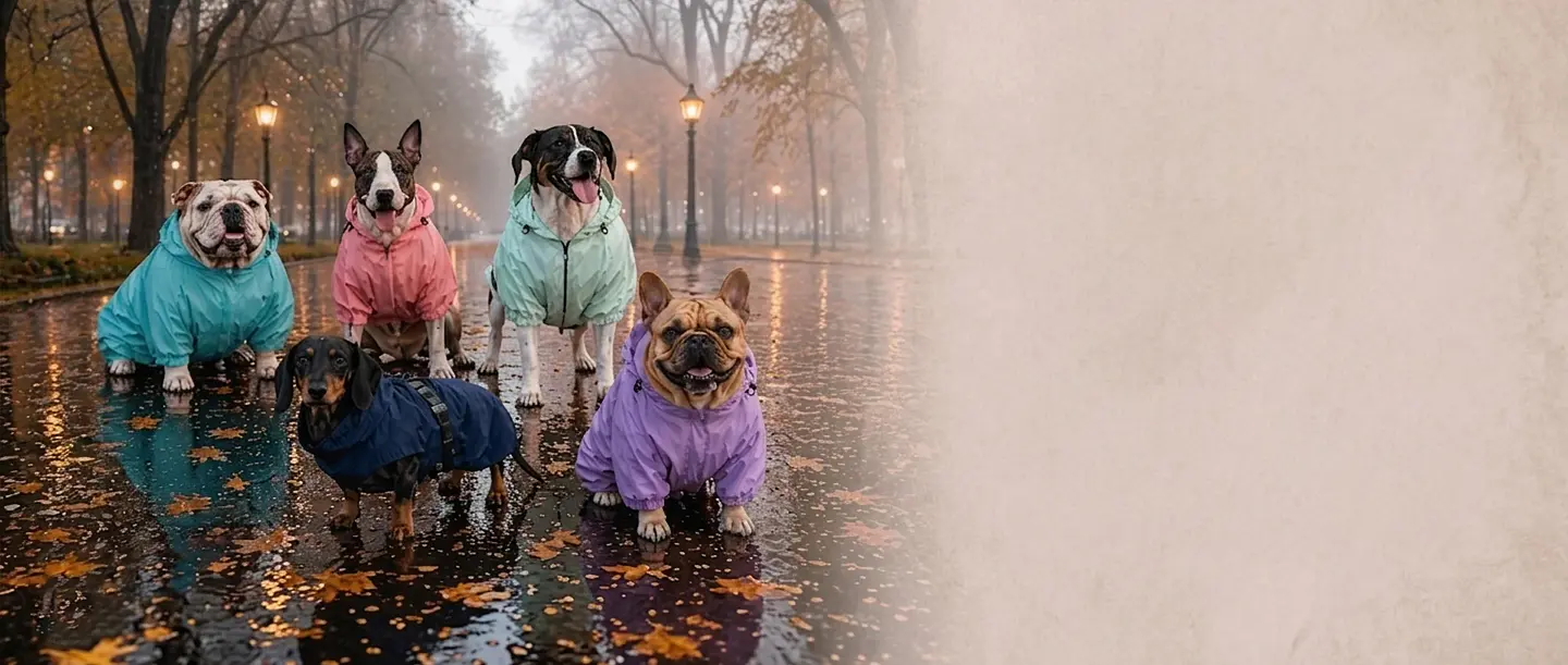 Parcas impermeables y ropa de abrigo de invierno para perros en El Rincon del Guau Chile