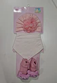 Set gorro + bandana + calceta  algodon niña - Miniatura 1