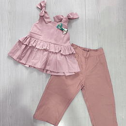 conjunto, Blusa tipo batola + capry