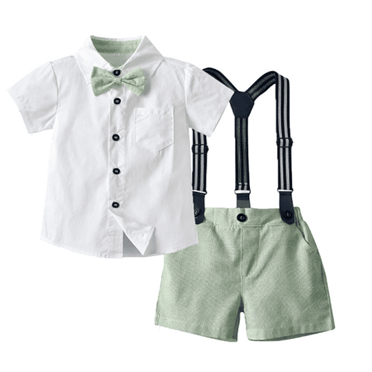 Conjunto para niño con tirantes y corbatín