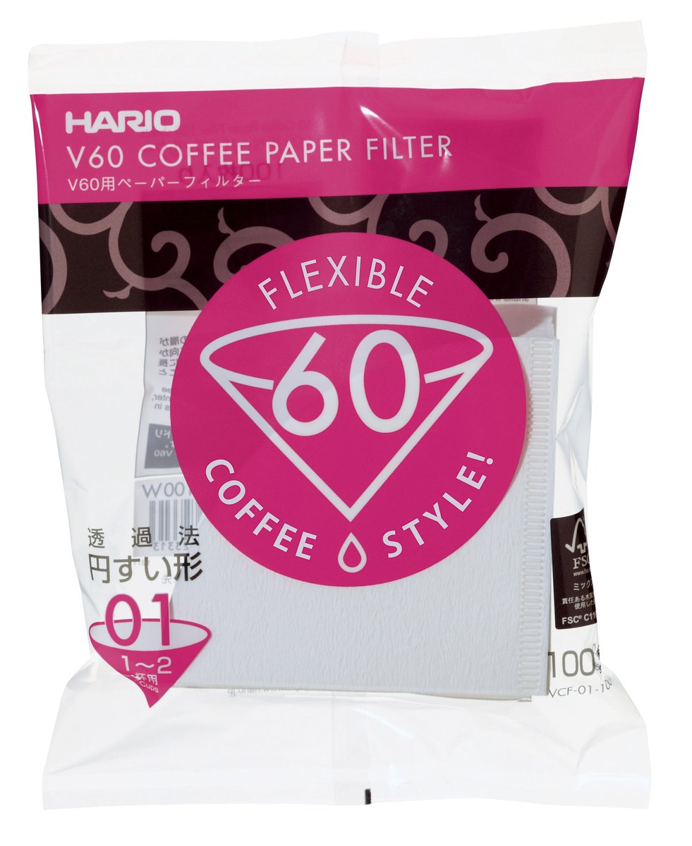 BOLSA DE 100 FILTROS CAFETERA HARIO V60