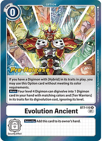 Evolution Ancient - Next Adventure Pre-Release Cards (BT07_PR)