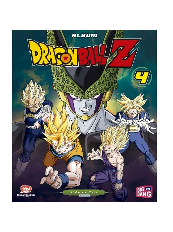 Álbum Dragon Ball Z 4 Saga Cell PARTE 2 (Tapa Blanda)