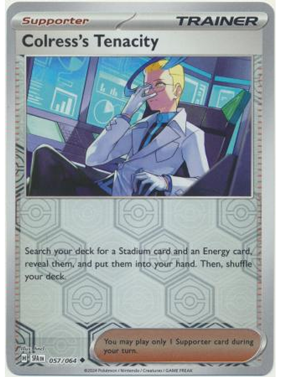 Colress's Tenacity - 057/064 - Uncommon Reverse Holo