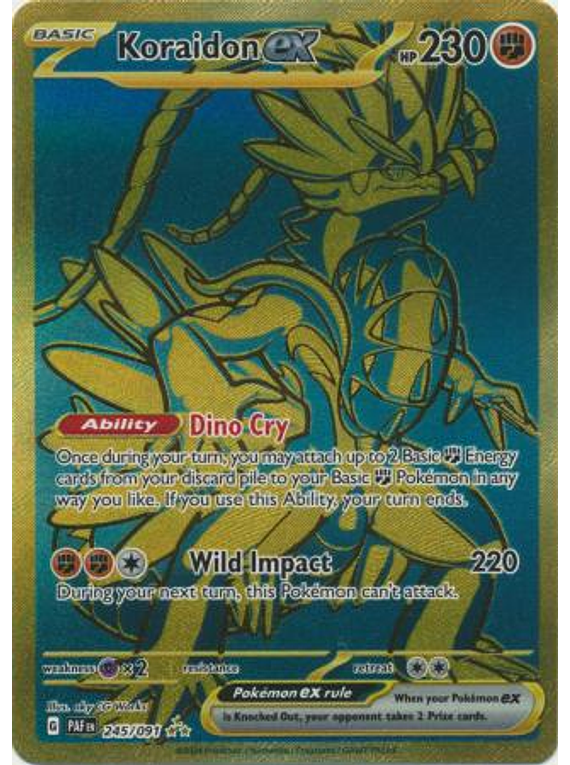 Koraidon ex - 245/091 - Gold Secret Rare