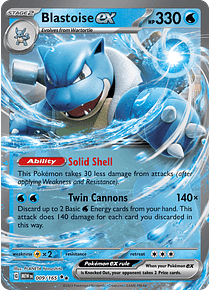 Blastoise Ex - 009/165 - Double Rare