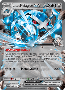 Steven's Metagross Ex - 145/182 - Double Rare