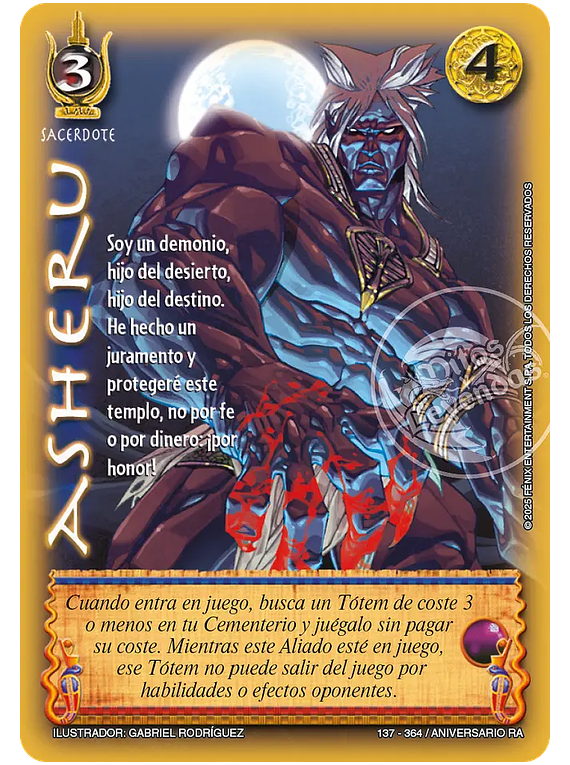 Asheru (137/364 Aniversario RA)