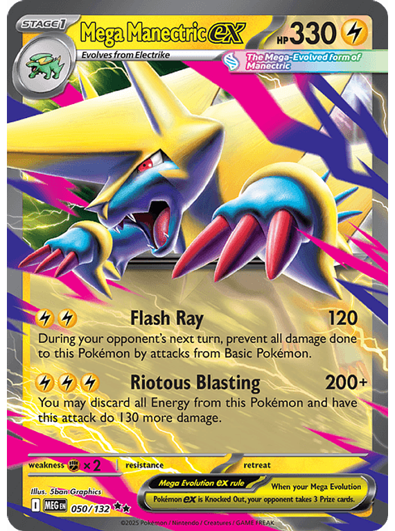 Mega Manectric ex - 050/132 - Ultra Rare