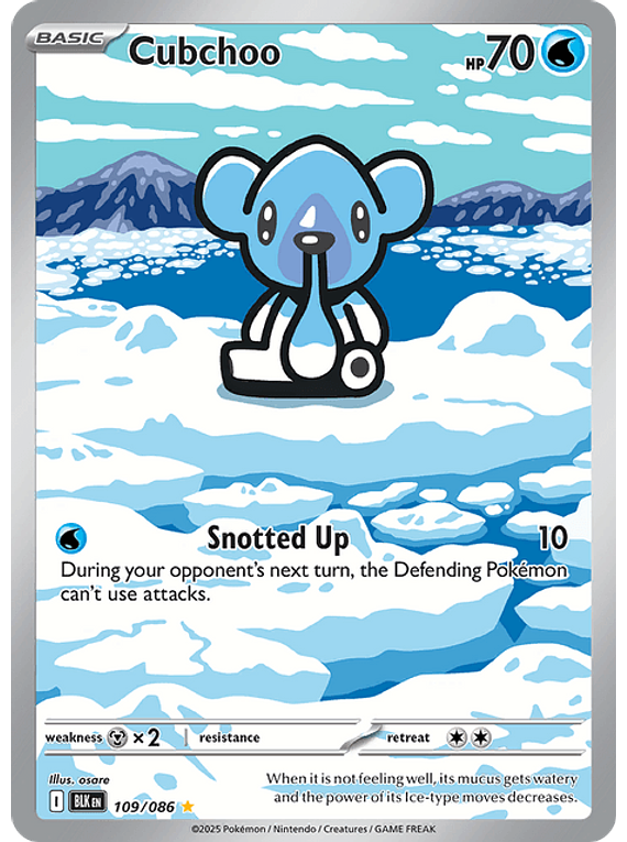 Cubchoo - 109/086 - Illustration Rare