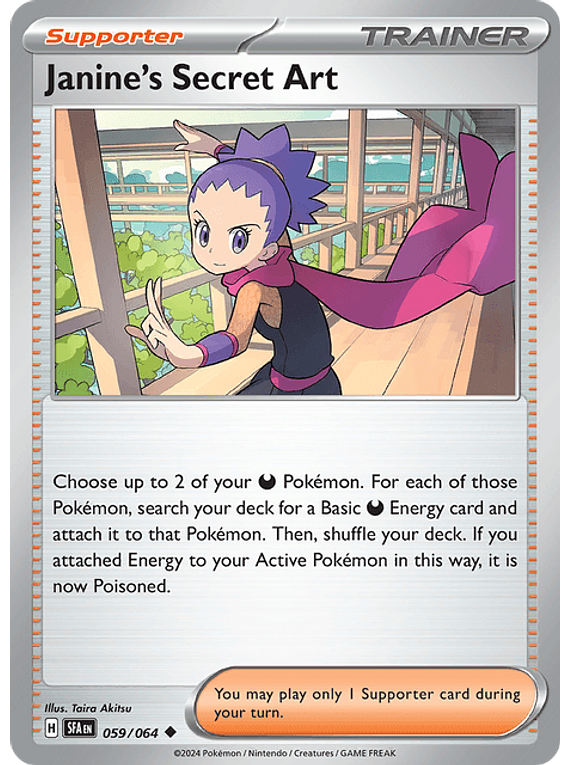 Janine's Secret Art - 059/064 - Reverse Holofoil