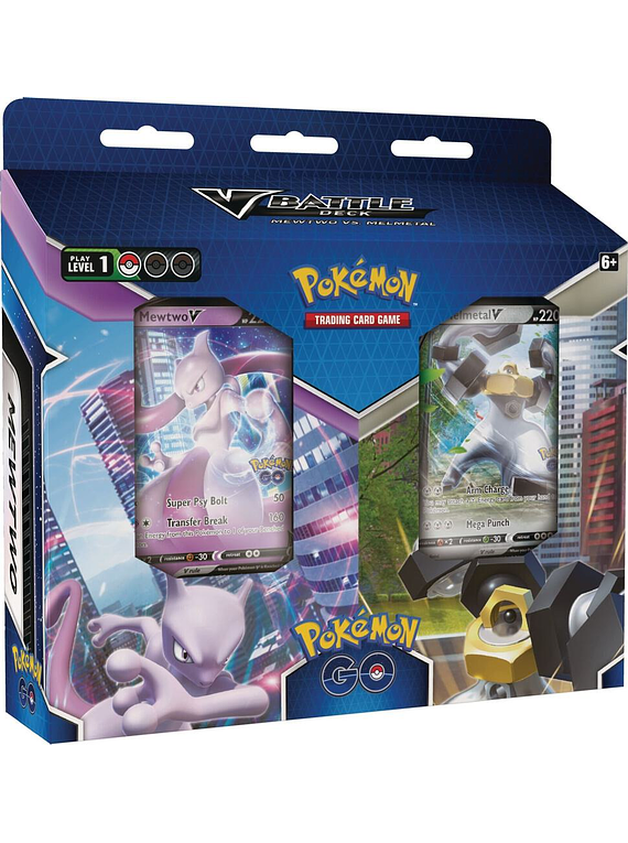 Pokemon GO V Battle Deck Bundle Mewtwo V / Melmetal V Ingles