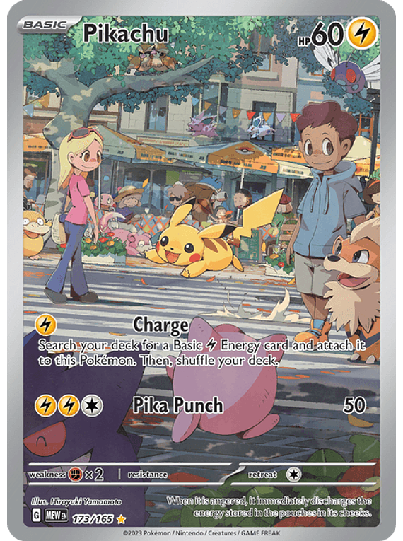 Pikachu - 173/165 - Illustration Rare