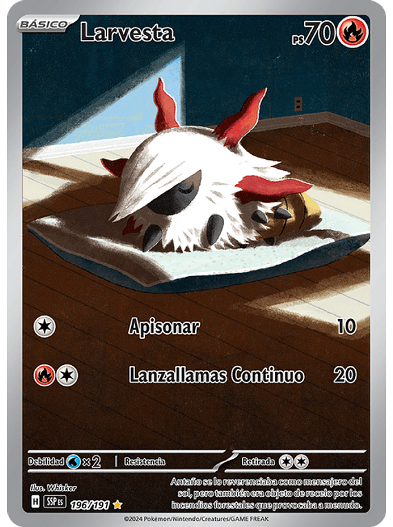 Larvesta - 196/191 - Illustration Rare (Latino)