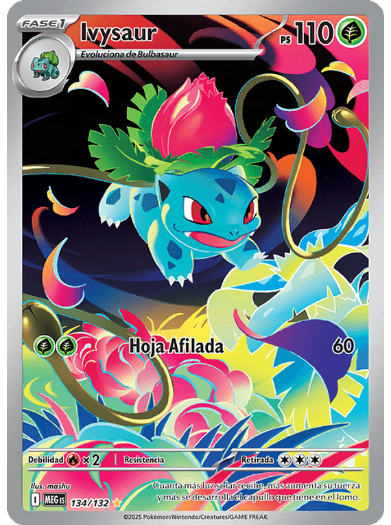 Ivysaur - 134/132 - Illustration Rare (Latino)