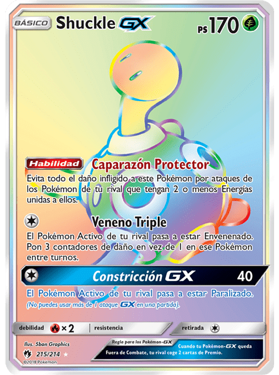 Shuckle GX - 215/214 - Secret Rare