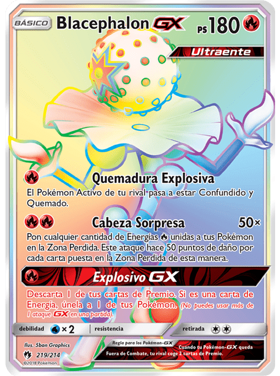 Blacephalon GX - 219/214 - Secret Rare