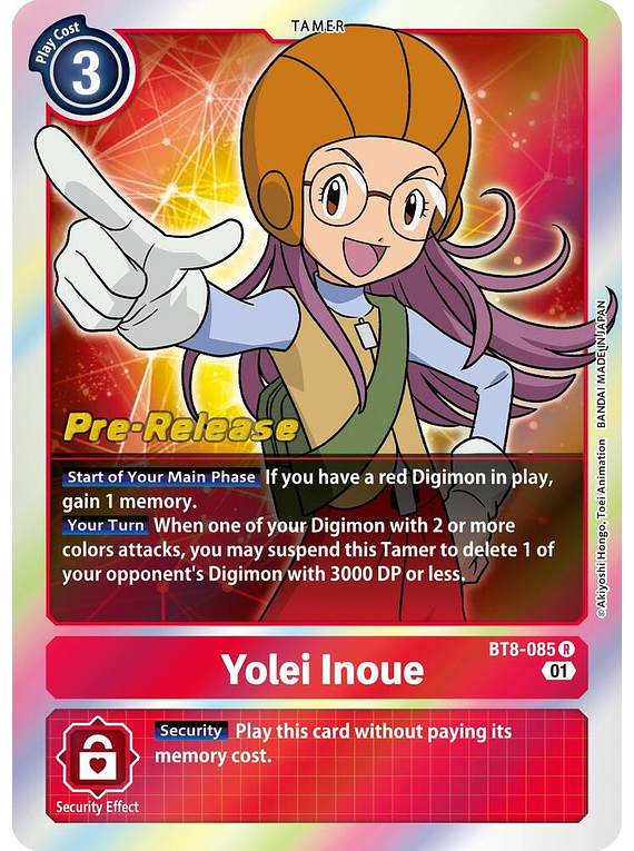 Yolei Inoue - BT8-085 - Pre-Release Cards