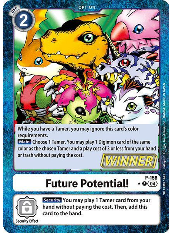 Future Potential! - P-156 - Digimon Promotion Winner