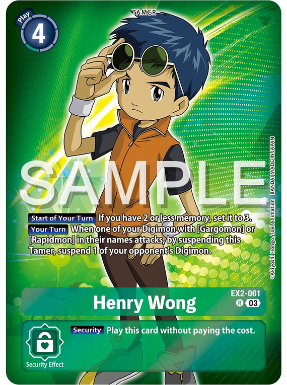 Henry Wong - EX2-061 - Rare