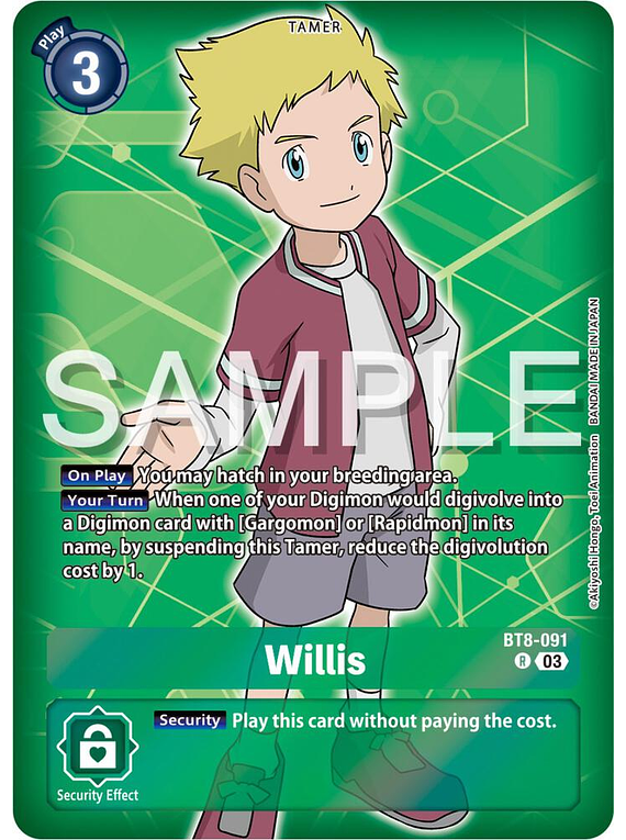 Willis - BT8-091 - Rare