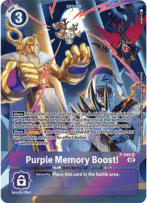 Purple Memory Boost! - P-040 - Digimon Promotion Cards