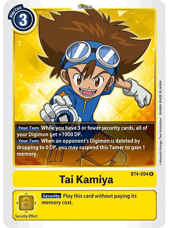 Tai Kamiya - BT4-094 - Rare