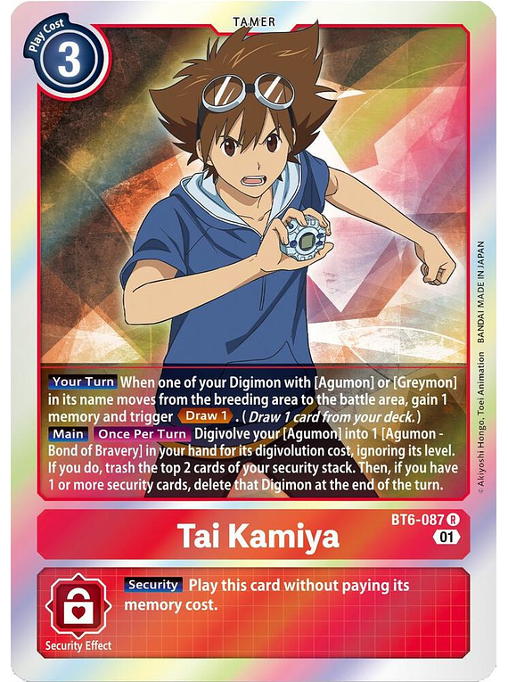 Tai Kamiya - BT6-087 - Rare
